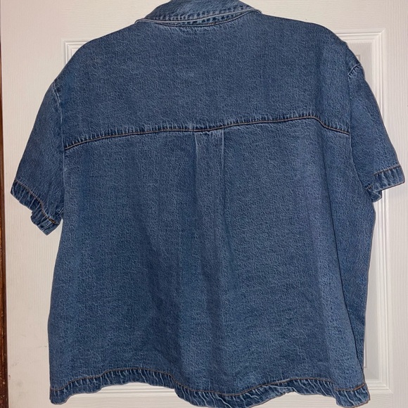 Jane & Delaney Classic Blue Button Down Denim Shirt XL - Picture 2 of 3